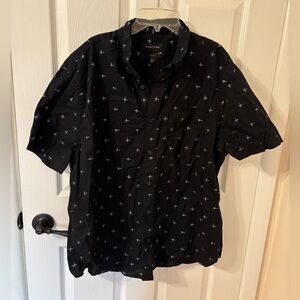 Men's Banana Republic Black Button-Up Shirt XL